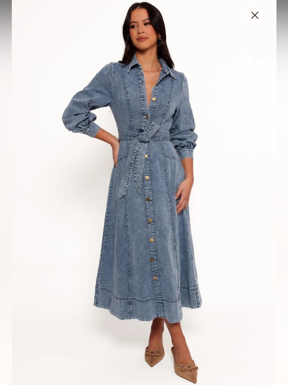 NWT Petal & Pup Emberly Long Sleeve Maxi Dress 💙
